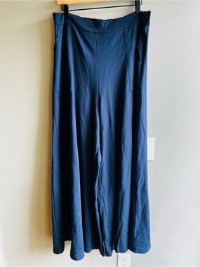 Women’s Navy Extra Wide-Leg Palazzo Pants Size Large